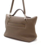 Hermes Sac Vanquatre 29 24/24 Shoulder Bag Evercolor Veau Swift Etoupe Palladium — view 3