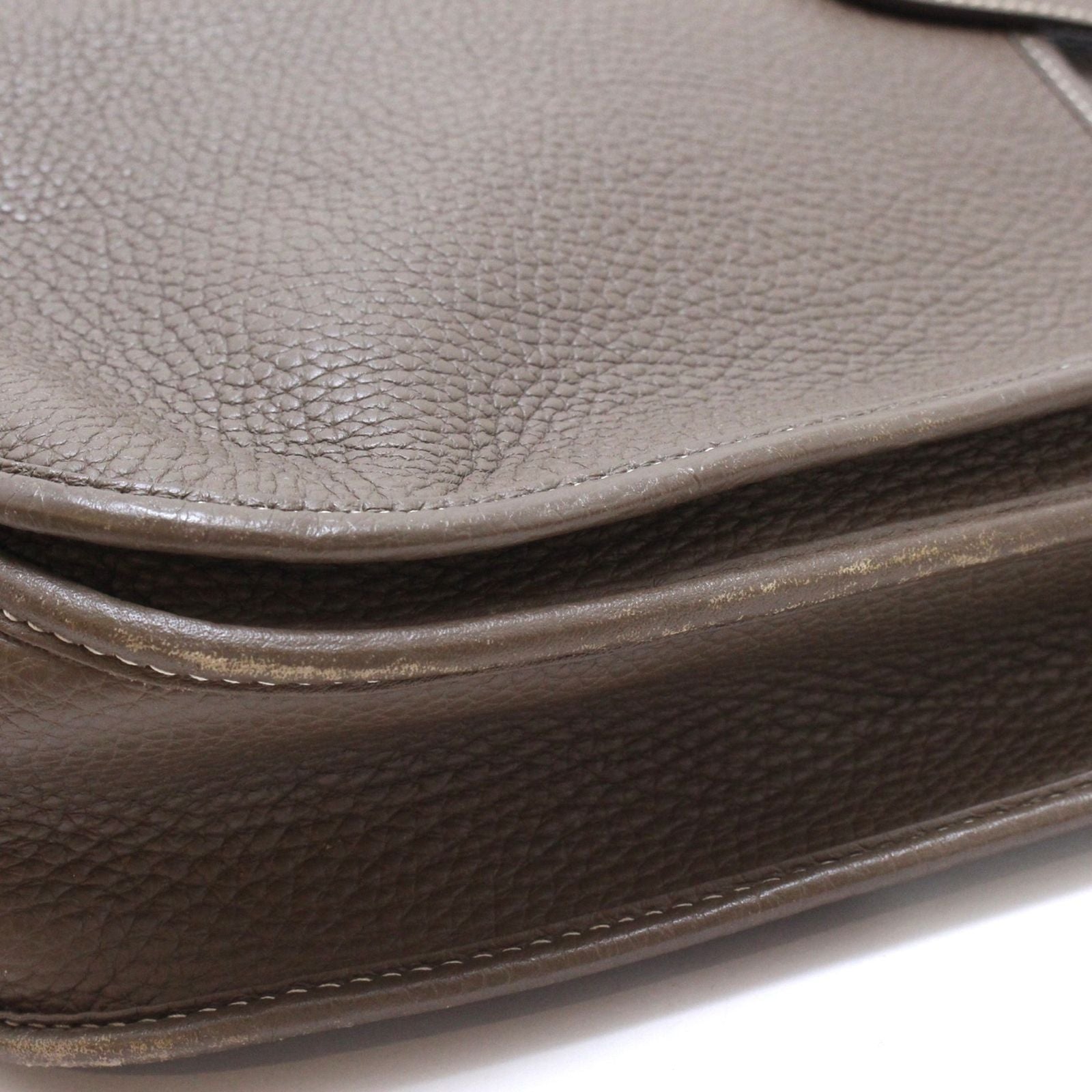 Hermes Evelyne III Trois PM Shoulder Bag Taurillon Clemence Etoupe Palladium — view 8