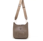 Hermes Evelyne III Trois PM Shoulder Bag Taurillon Clemence Etoupe Palladium — view 2