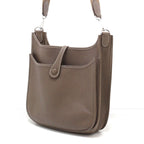 Hermes Evelyne III Trois PM Shoulder Bag Taurillon Clemence Etoupe Palladium — view 3