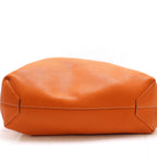 Hermes Double Sens 45 Reversible Tote Bag Taurillon Clemence Orange Gold — view 5