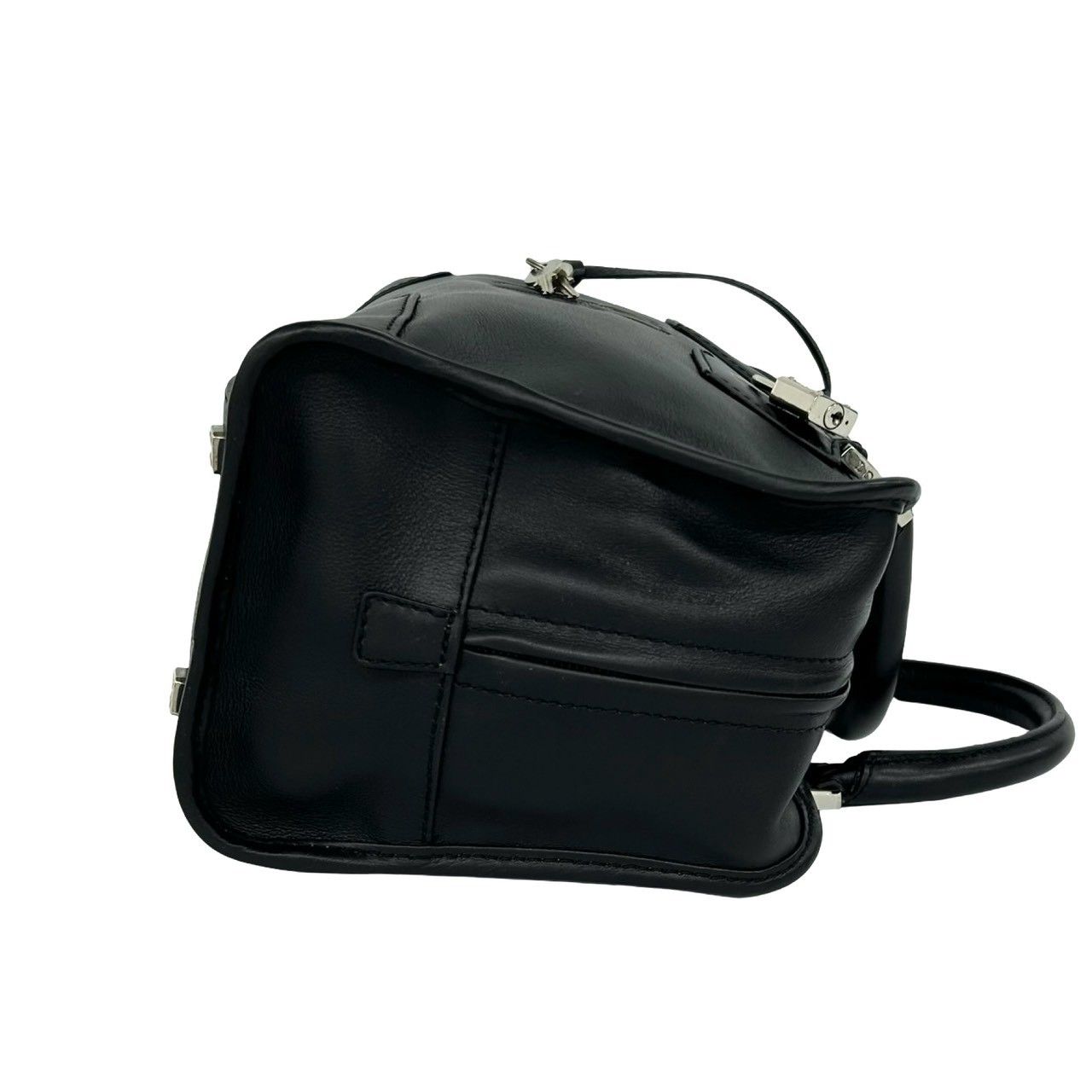 Loewe Amazona 28 Anagram Logo Leather Mini Boston Bag Tote Black — view 6