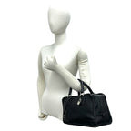Loewe Amazona 28 Anagram Logo Leather Mini Boston Bag Tote Black — view 2