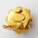 Chanel Earrings Vintage CC Logo Gold Plated — view 4