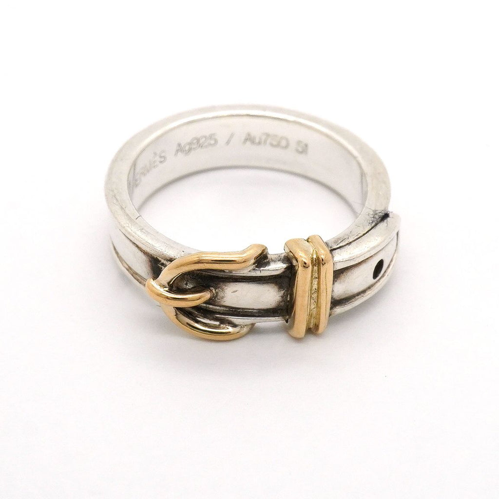 Hermes Ring Ceinture 18k Yellow Gold 925 Sterling Silver — view 3