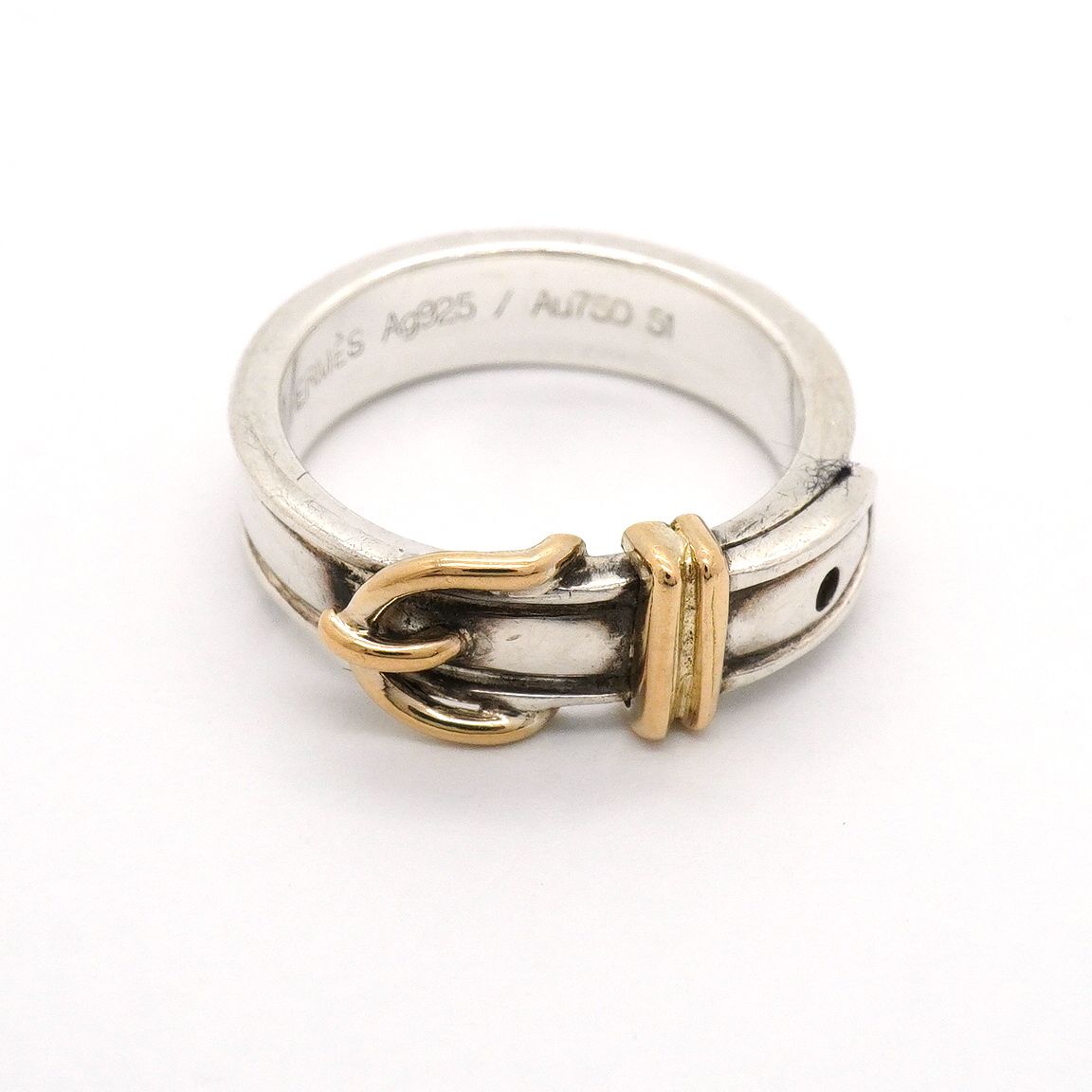 Hermes Ring Ceinture 18k Yellow Gold 925 Sterling Silver — view 3