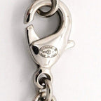 Chanel Necklace CC Logo Camellia Metal Rhinestone Silver — view 5