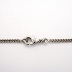 Chanel Necklace CC Logo Camellia Metal Rhinestone Silver — view 4