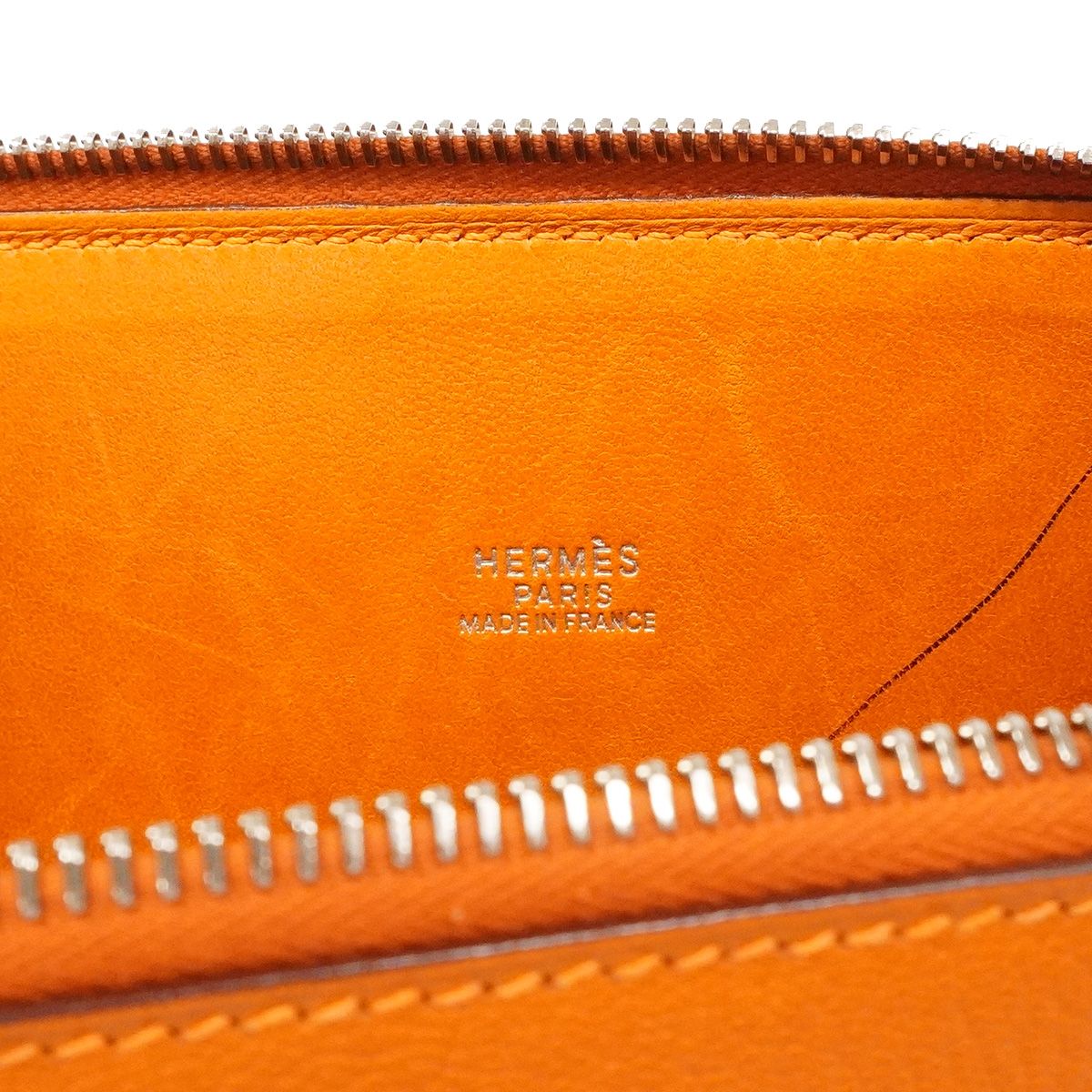 Hermes Handbag Bolide 31 Chevre Orange Silver — view 5