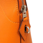 Hermes Handbag Bolide 31 Chevre Orange Silver — view 8