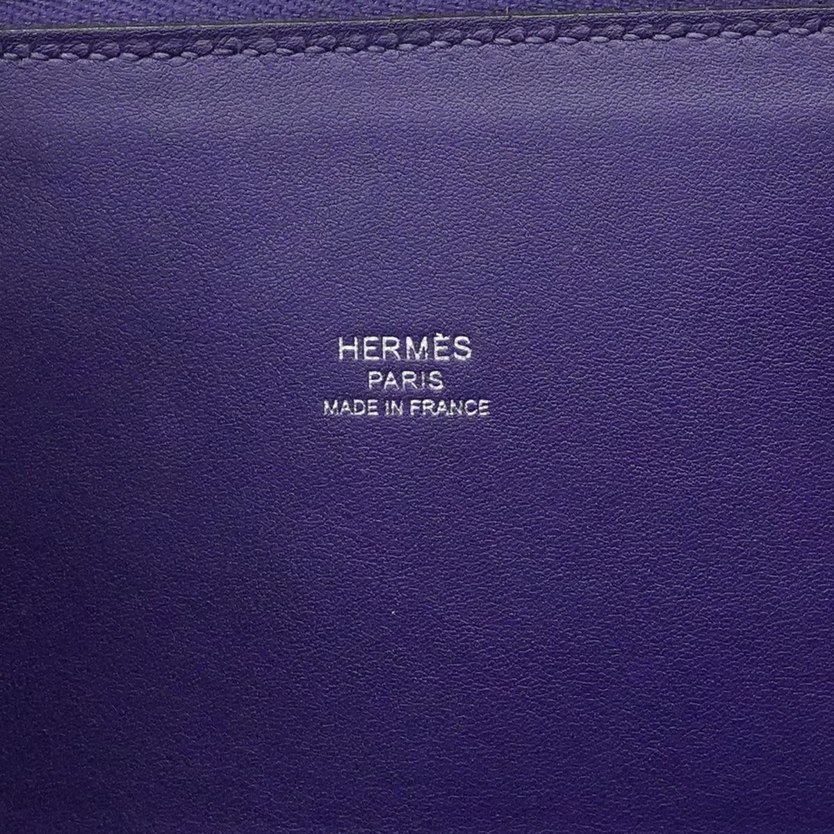 Hermes Handbag Bolide 31/1923 Tresage Veau Epsom Blue Silver 2-Way Back — view 5