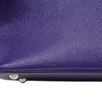 Hermes Handbag Bolide 31/1923 Tresage Veau Epsom Blue Silver 2-Way Back — view 8