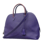 Hermes Handbag Bolide 31/1923 Tresage Veau Epsom Blue Silver 2-Way Back
