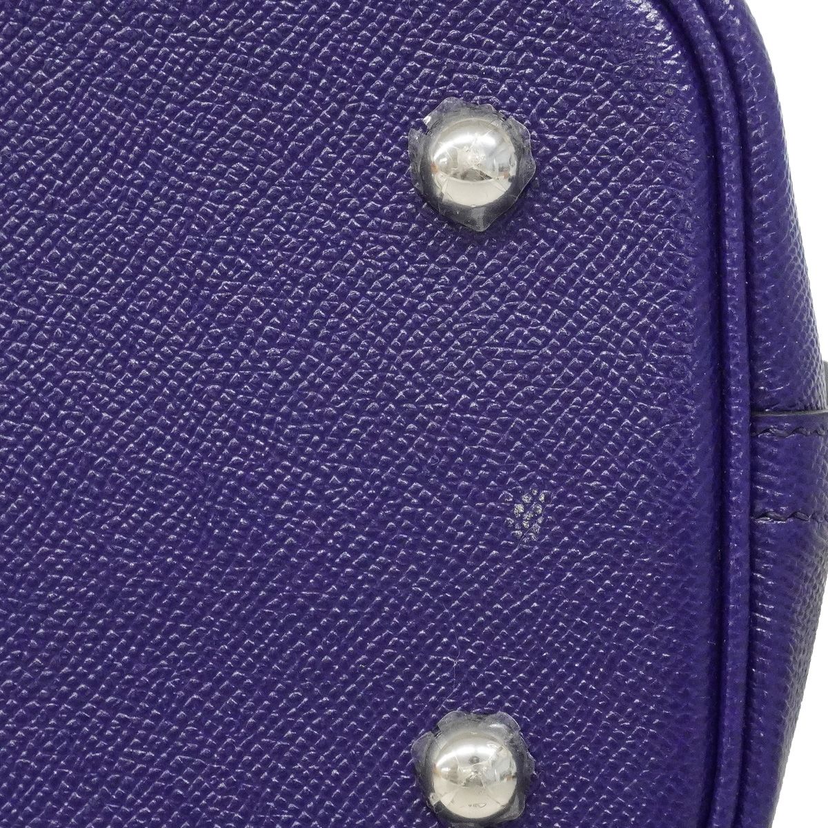Hermes Handbag Bolide 31/1923 Tresage Veau Epsom Blue Silver 2-Way Back — view 6