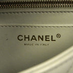 Chanel Shoulder Bag Mini Quilted Lambskin Green Champagne Gold — view 5