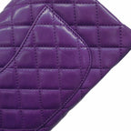 Chanel Shoulder Bag 2.55 Lambskin Purple Silver — view 8