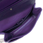 Chanel Shoulder Bag 2.55 Lambskin Purple Silver — view 4