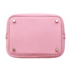 Hermes Handbag Picotin Lock PM Taurillon Clemence Mauve Sylvestre Silver — view 3