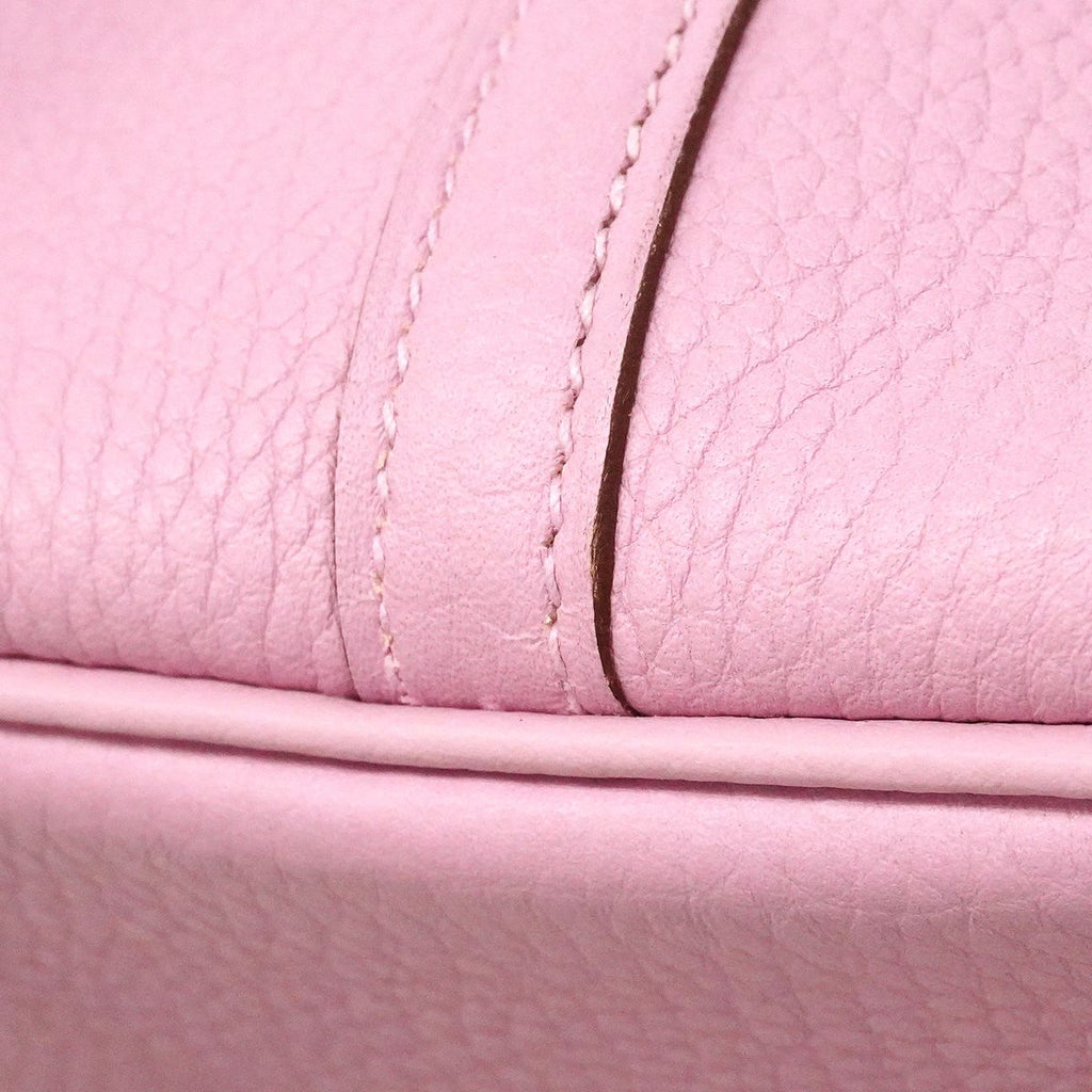 Hermes Handbag Picotin Lock PM Taurillon Clemence Mauve Sylvestre Silver — view 6