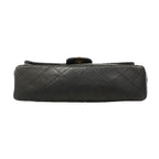 Chanel Shoulder Bag Quilted Lambskin Black Gold — view 3