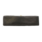Chanel Shoulder Bag Quilted Lambskin Black Gold — view 3