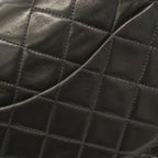 Chanel Shoulder Bag Quilted Lambskin Black Gold — view 7