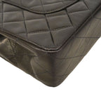 Chanel Shoulder Bag Quilted Lambskin Black Gold — view 6