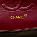 Chanel Shoulder Bag Quilted Lambskin Black Gold — view 5