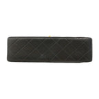 Chanel Shoulder Bag Quilted Lambskin Black Gold — view 3