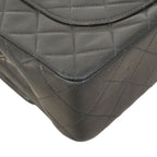 Chanel Shoulder Bag Quilted Lambskin Black Gold — view 6