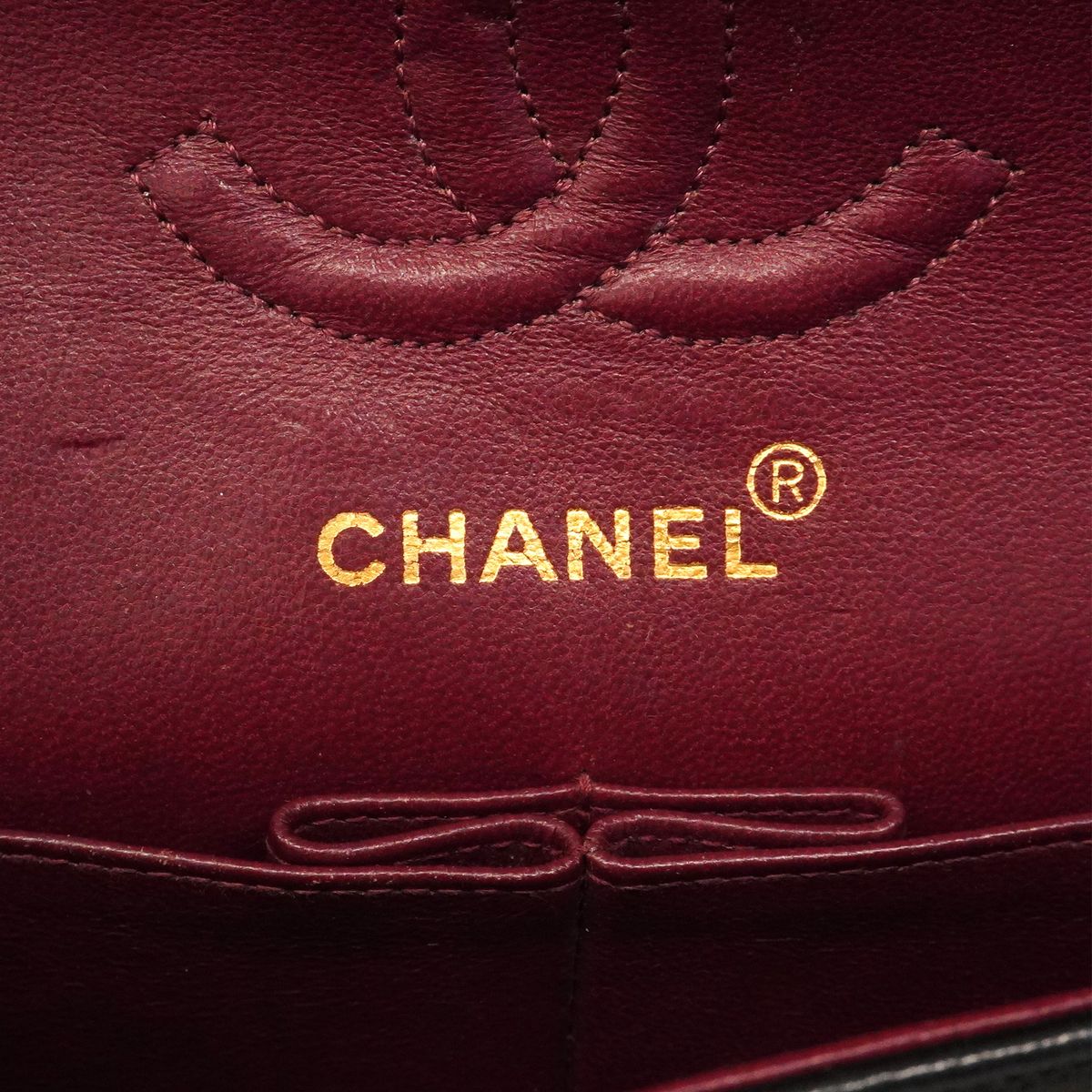 Chanel Shoulder Bag Quilted Lambskin Black Gold — view 5