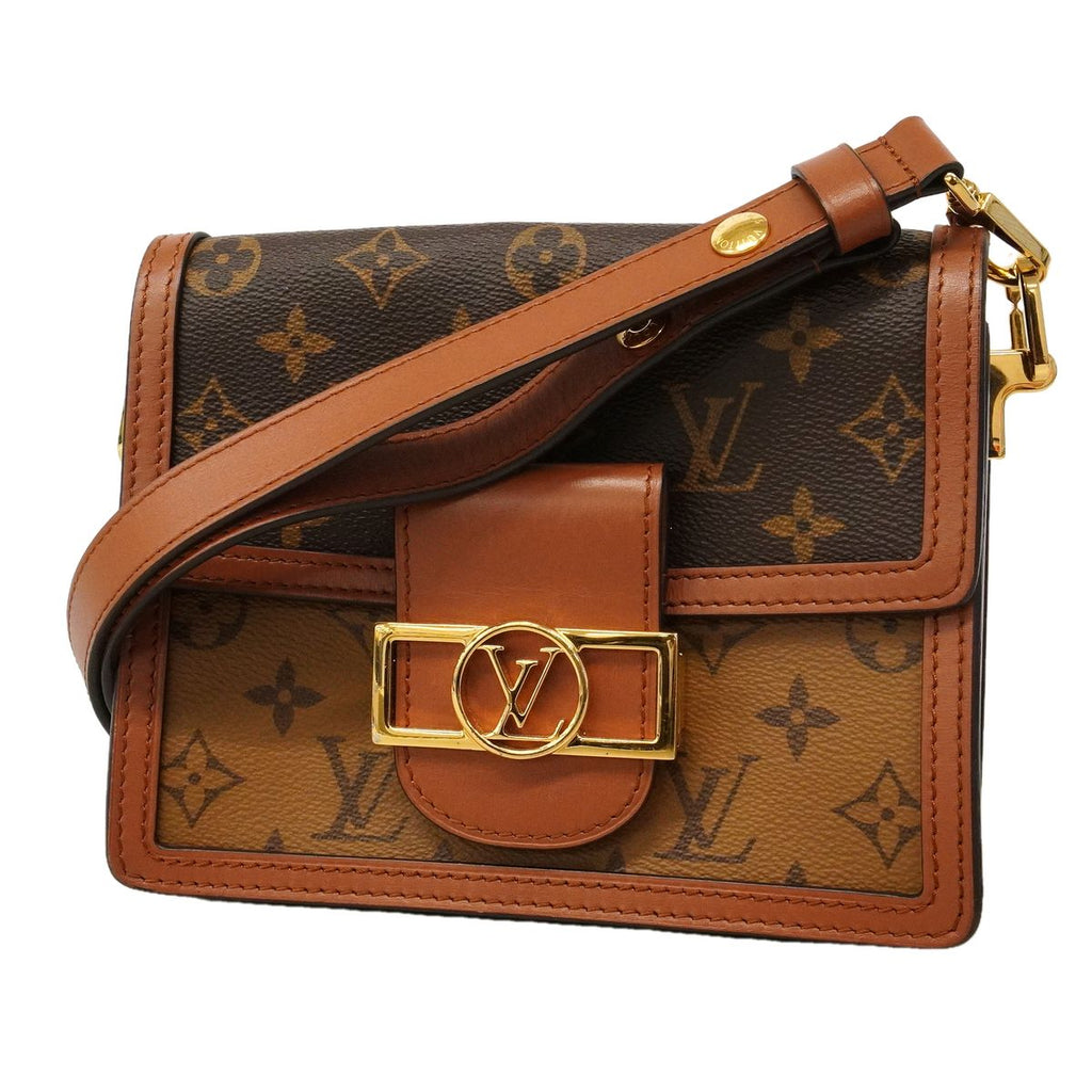 Louis Vuitton Shoulder Bag Monogram Reverse Dauphine Mini Brown