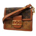 Louis Vuitton Shoulder Bag Monogram Reverse Dauphine Mini Brown