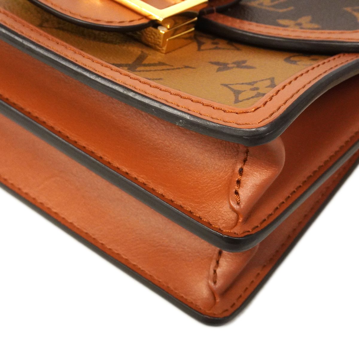 Louis Vuitton Shoulder Bag Monogram Reverse Dauphine Mini Brown — view 6