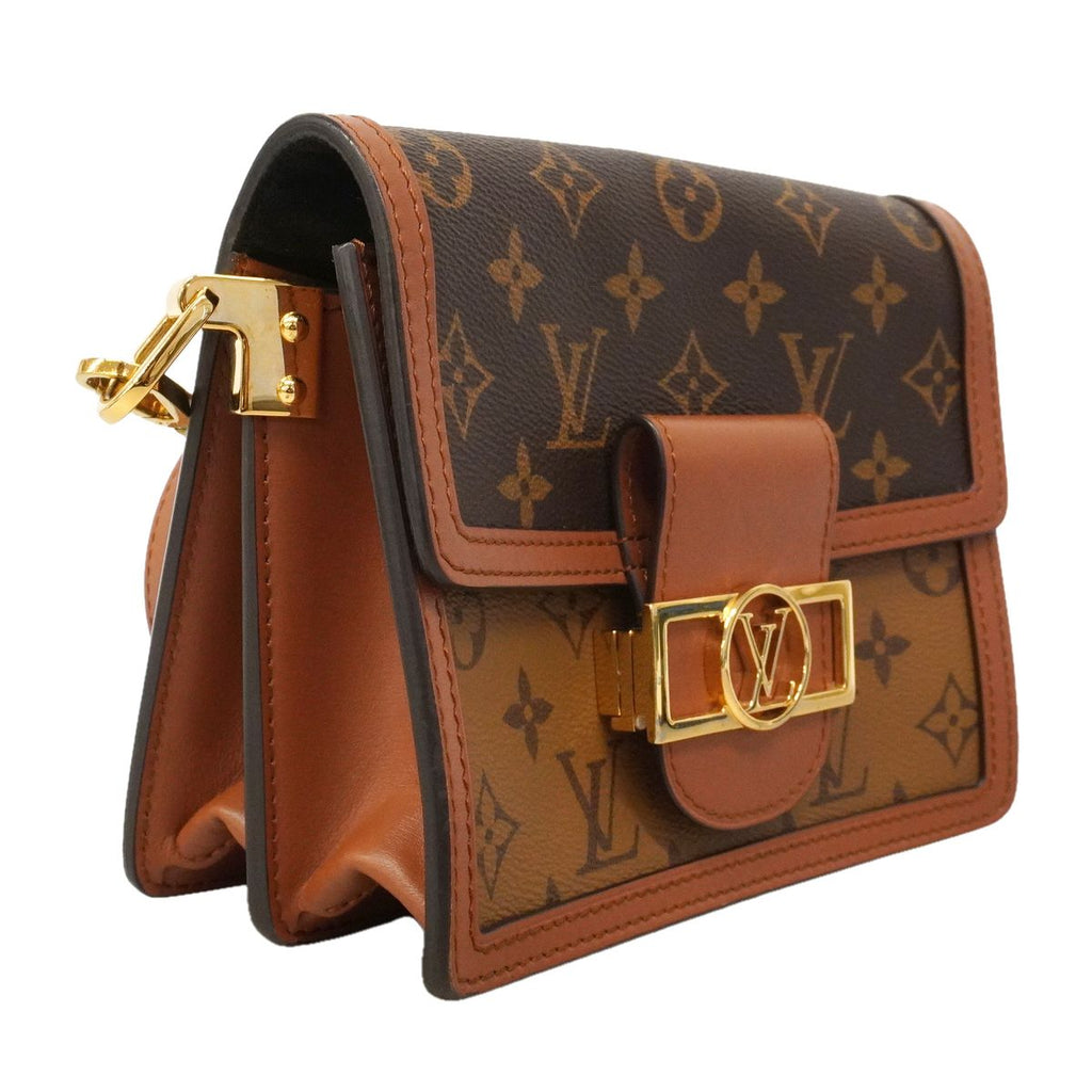 Louis Vuitton Shoulder Bag Monogram Reverse Dauphine Mini Brown — view 2