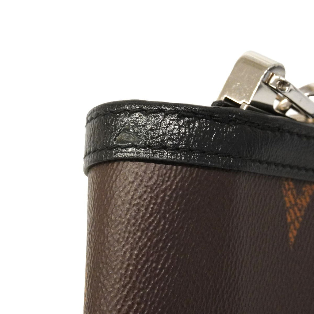 Louis Vuitton Shoulder Bag Monogram Giant Reverse Dauphine MM Brown Black — view 7