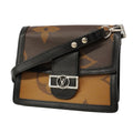 Louis Vuitton Shoulder Bag Monogram Giant Reverse Dauphine MM Brown Black