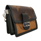Louis Vuitton Shoulder Bag Monogram Giant Reverse Dauphine MM Brown Black — view 2