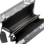 Louis Vuitton Shoulder Bag Monogram Eclipse Clutch Box Black — view 4