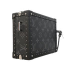 Louis Vuitton Shoulder Bag Monogram Eclipse Clutch Box Black — view 2
