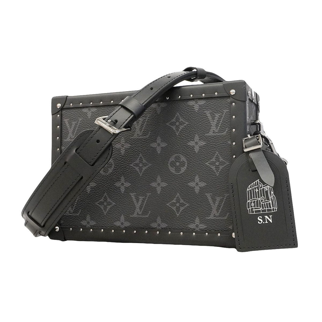 Louis Vuitton Shoulder Bag Monogram Eclipse Clutch Box Black