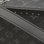 Louis Vuitton Shoulder Bag Monogram Eclipse Clutch Box Black — view 8