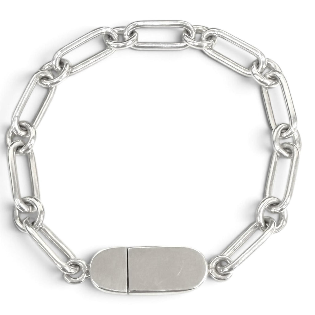 Gucci Oval Link Chain Bracelet Silver — view 2