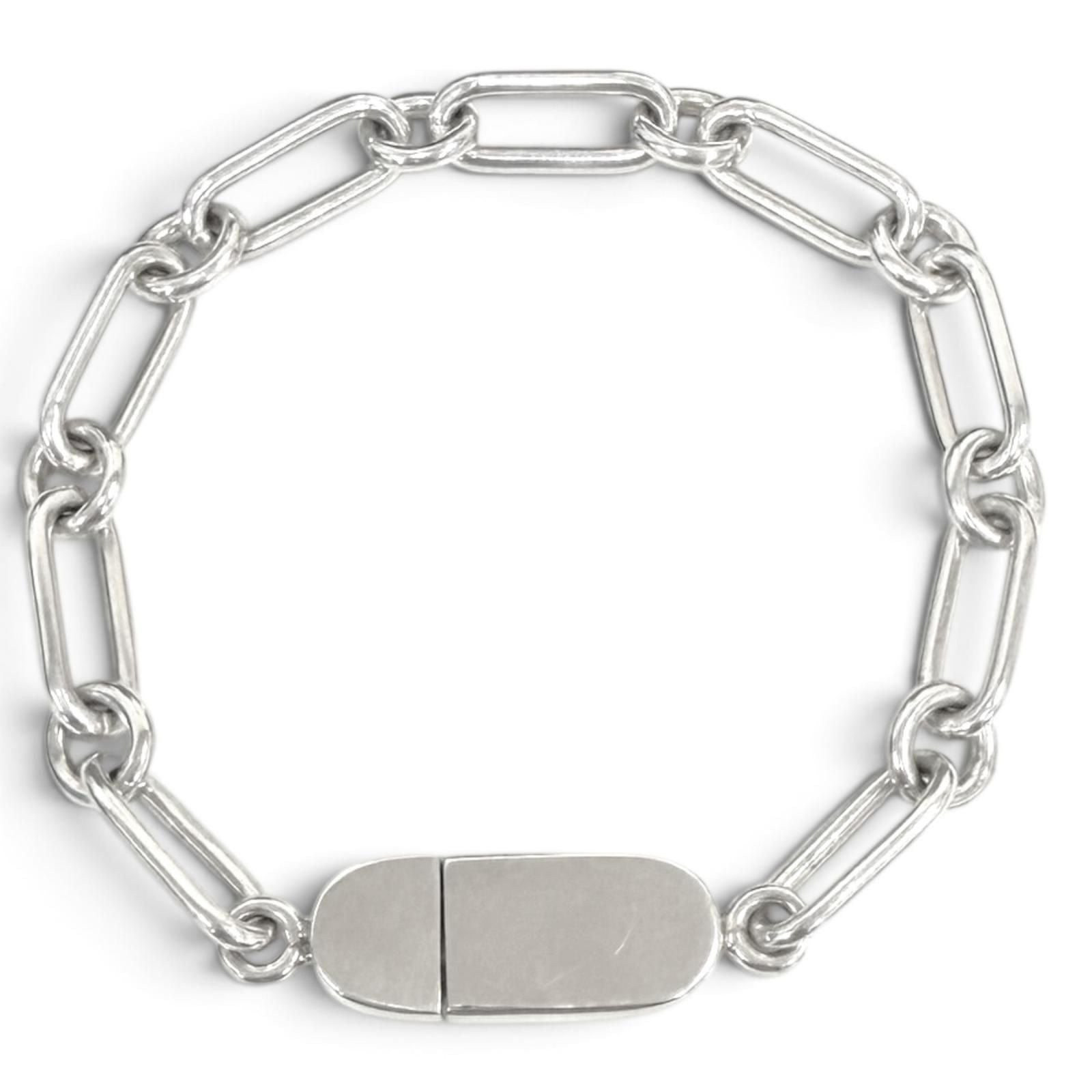 Gucci Oval Link Chain Bracelet Silver — view 2