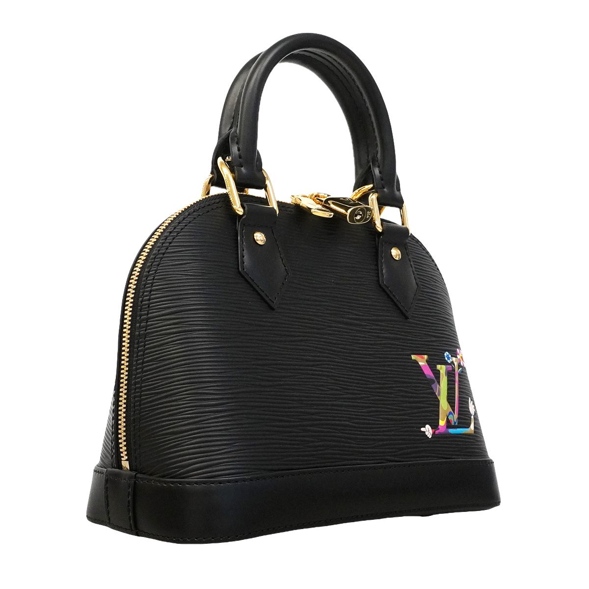 Louis Vuitton Handbag Epi LV Takashi Murakami Alma BB Noir 2-Way Bag — view 2