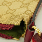 Gucci Shoulder Bag GG Canvas Beige Bordeaux Gold — view 7