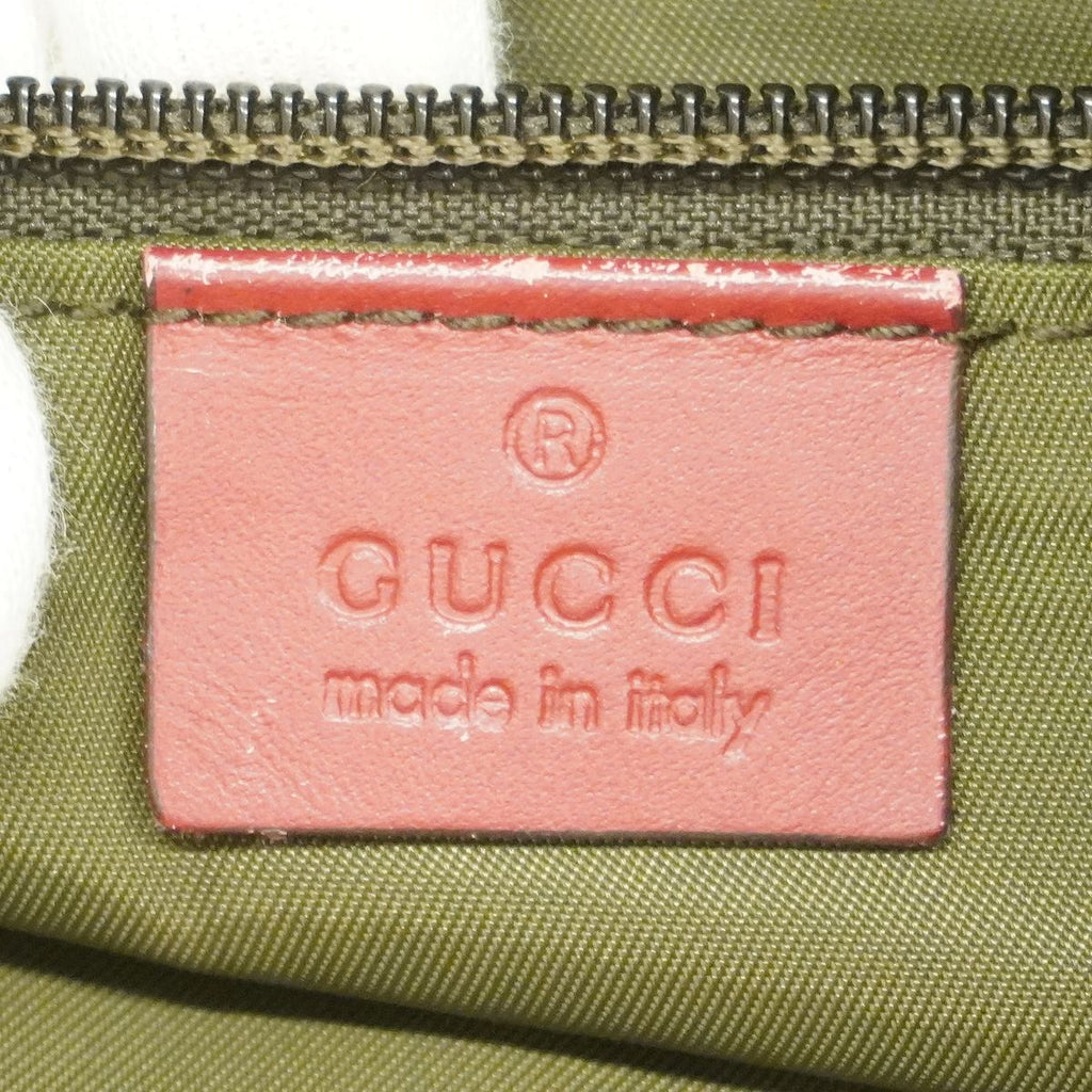 Gucci Shoulder Bag GG Canvas Beige Bordeaux Gold — view 5