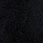 Loewe Mohair Wool Logo Leather Patch Fringe Scarf Dark Navy — view 4