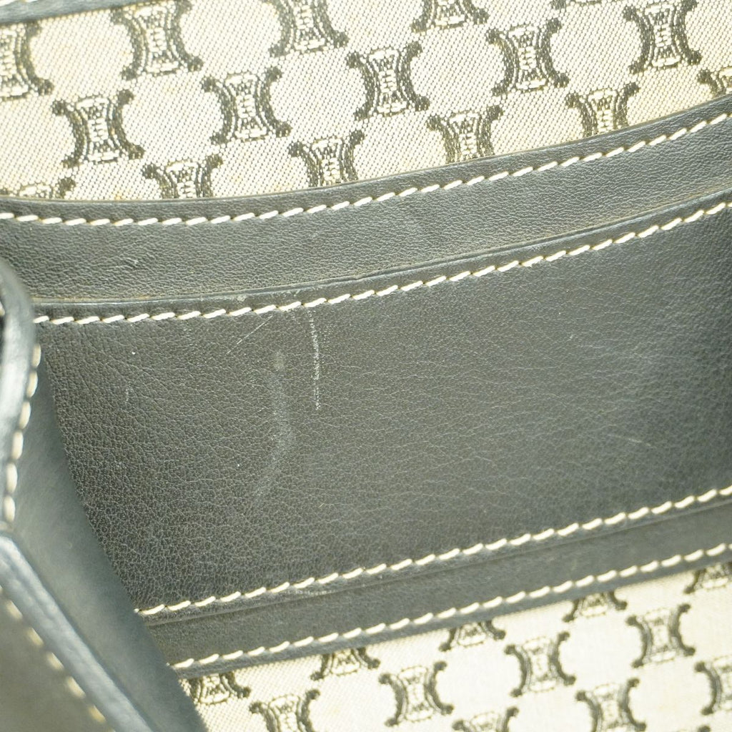 Celine Handbag Boogie Bag Canvas Black Gray Silver — view 7