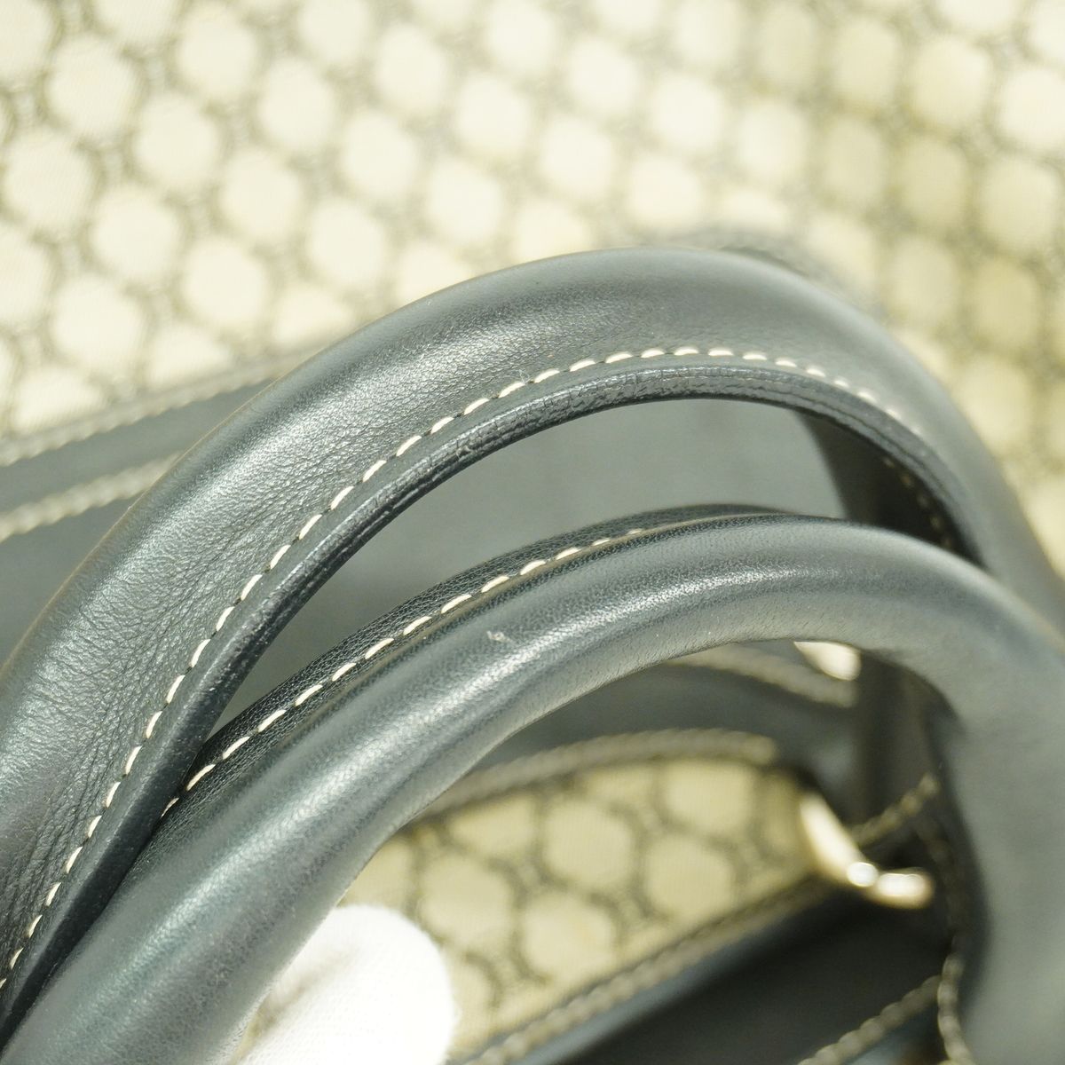 Celine Handbag Boogie Bag Canvas Black Gray Silver — view 8